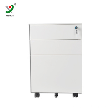 Factory supply 3 drawer movable Steel file cabinet / mobile drawer cabinet